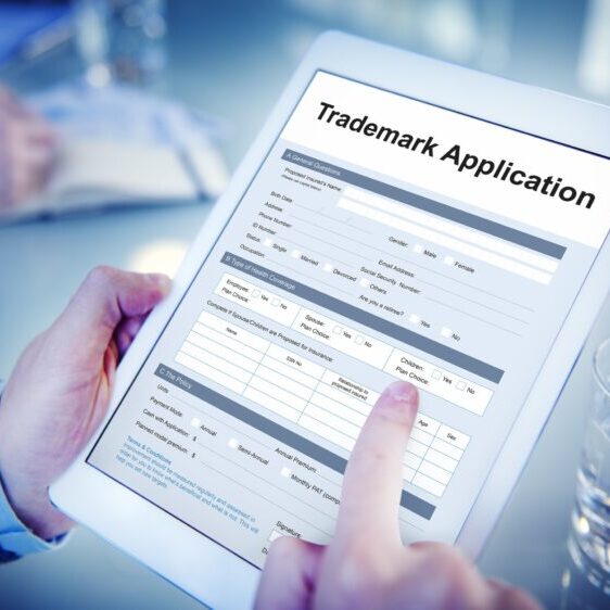 Trademark Application Document Form Concept