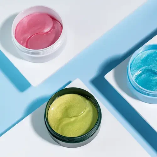 Color-filled containers representing creative works used for licensing